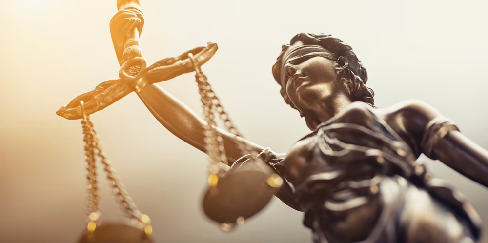 Statue of justice, symbol of legal law